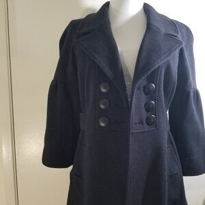 INC brand Pea Coat in black, size S